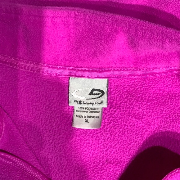 Two pink fleece sweaters. Columbia, champion - Picture 7 of 7